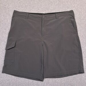 Columbia Eaglecrest Cargo Shorts Mens 42 Gray Lightweight Stretch Hiking (Tag40)